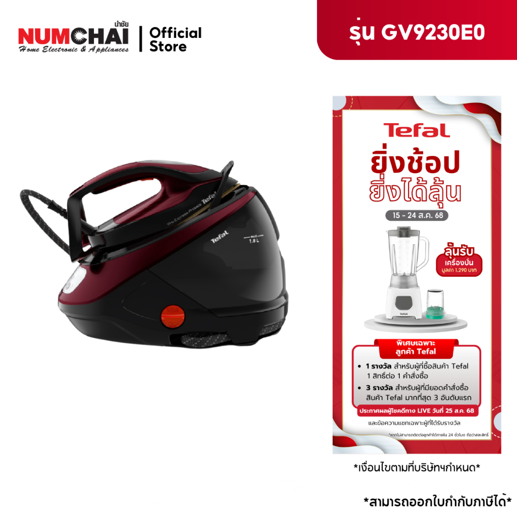 เตฟาล เตารีดแรงดันไอน้ำ Pro Express Protect รุ่น GV9230