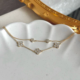 Socrush.bkk | PETAL CHARM double layers bracelet | SB-017 | กำไล สร้อยข้อมือ ดอกไม้ สองเลอเยอร์