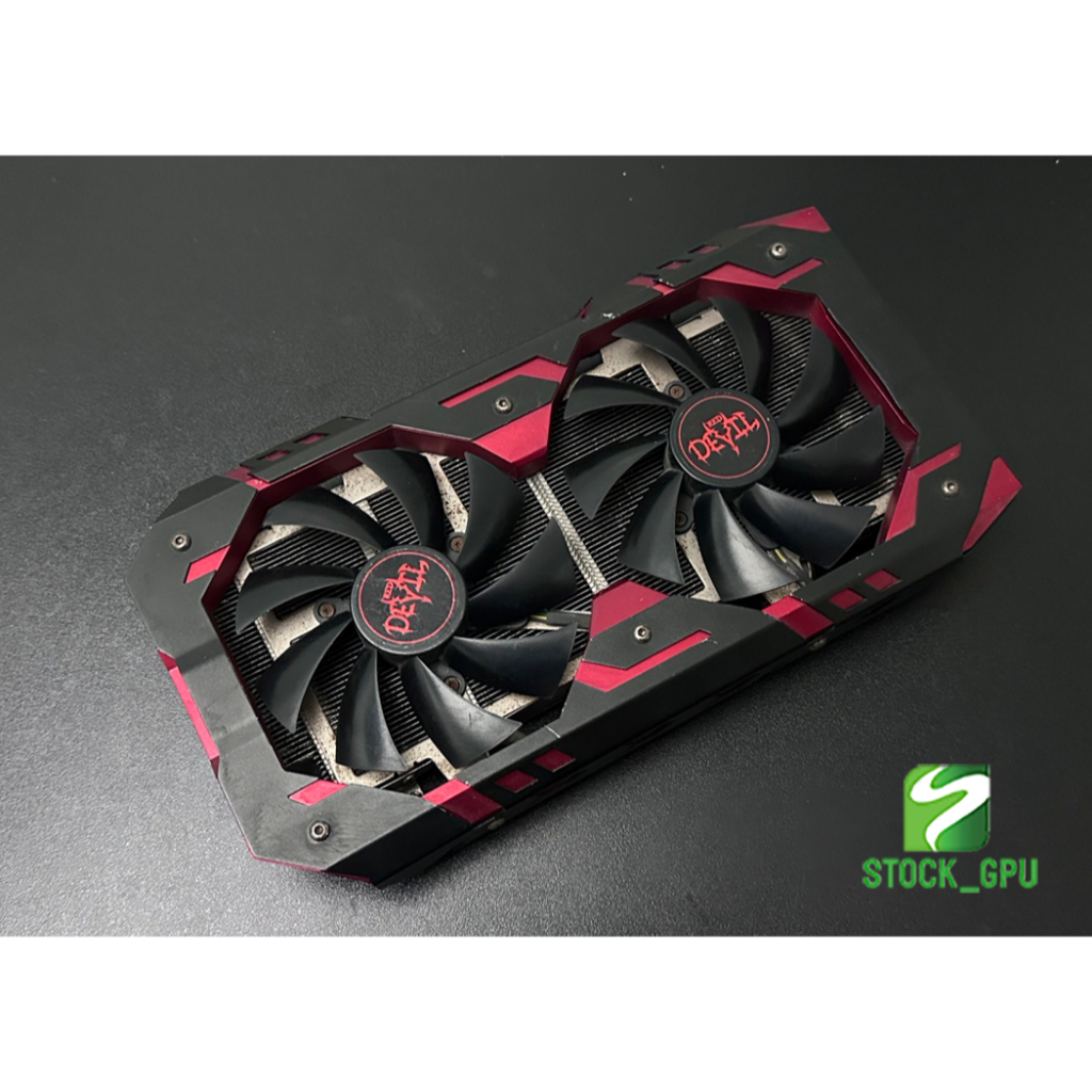 ชุดฮีตซิงค์การ์ดจอ Powercolor รุ่น red devil rx580 (ของแท้ มือสอง)