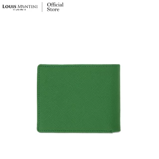 Louis Montini (สลักชื่อฟรี) กระเป๋าสตางค์ผู้ชาย กระเป๋าสตางค์หนังวัวแท้ลายซาเฟียโน่ TTM130