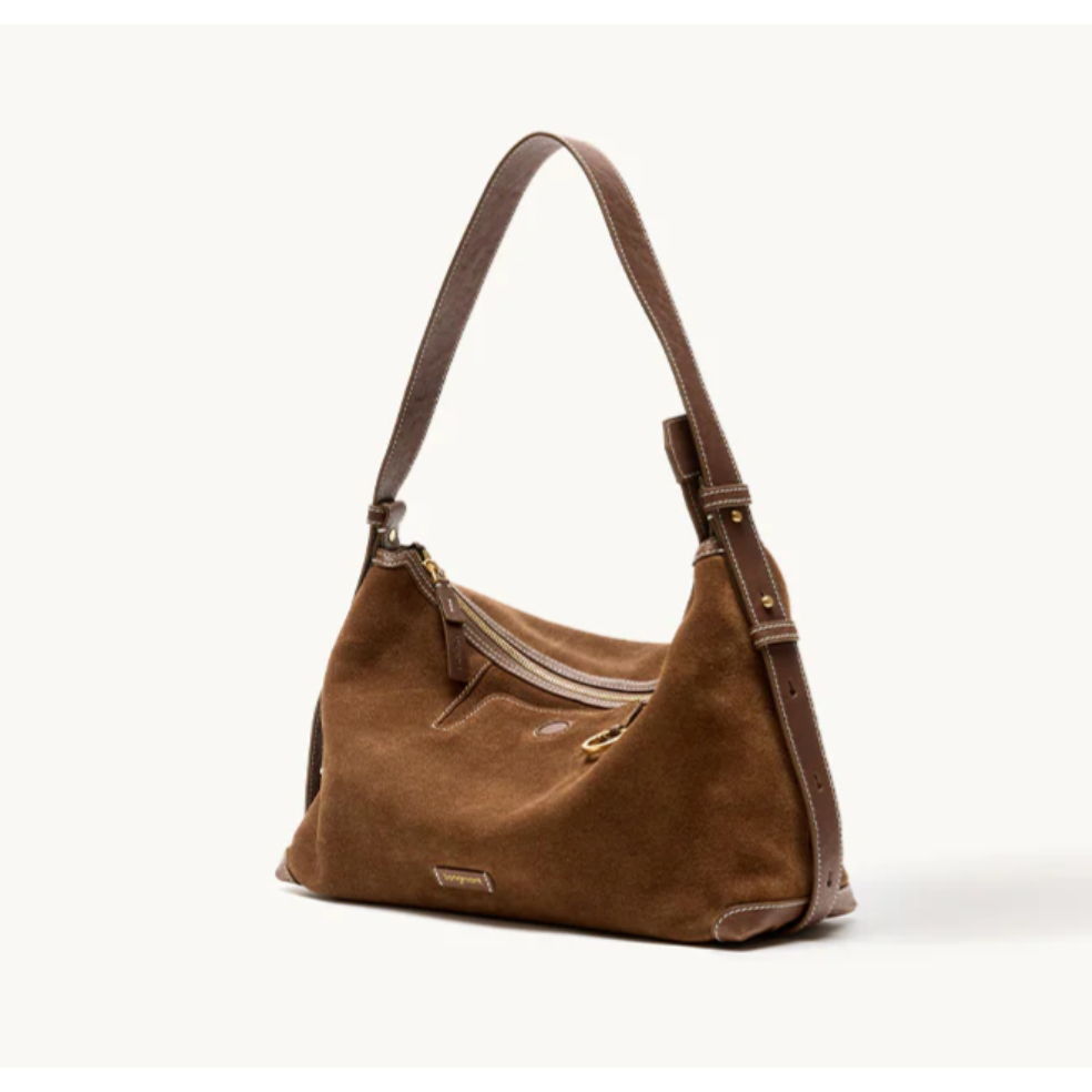 Songmont | Yore hobo - L - Suede Brown (Minimal) พร้อมส่ง