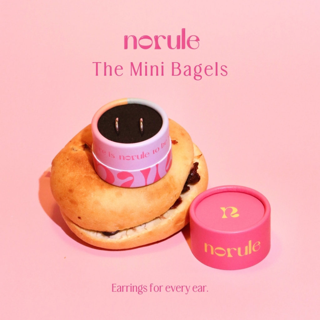 norule - Mini Bagels (clip-on earring)