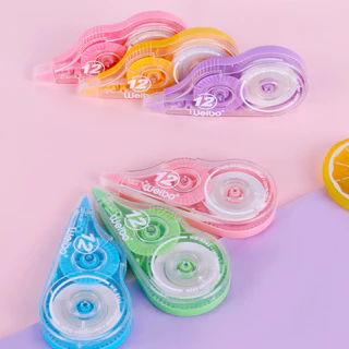 ชุดลบปากกา 6Pcs เทปลบคําผิด ความจุขนาดใหญ่ 78 เมตร สีโปร่งใส สําหรับนักเรียน