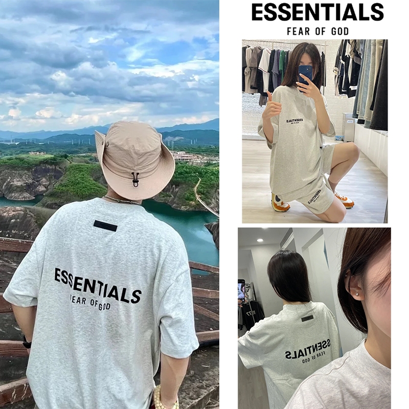 New เสื้อยืด FEAR OF GOD ESSENTIALS SS22 T-SHIRTเอสเซนเชียล) แท้100%