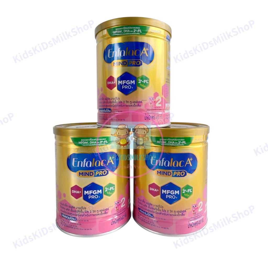 นมผง Enfalac A+2 สูตร2 ขนาด400กรัม สูตรต่อเนื่อง (6เดือนขึ้นไป)