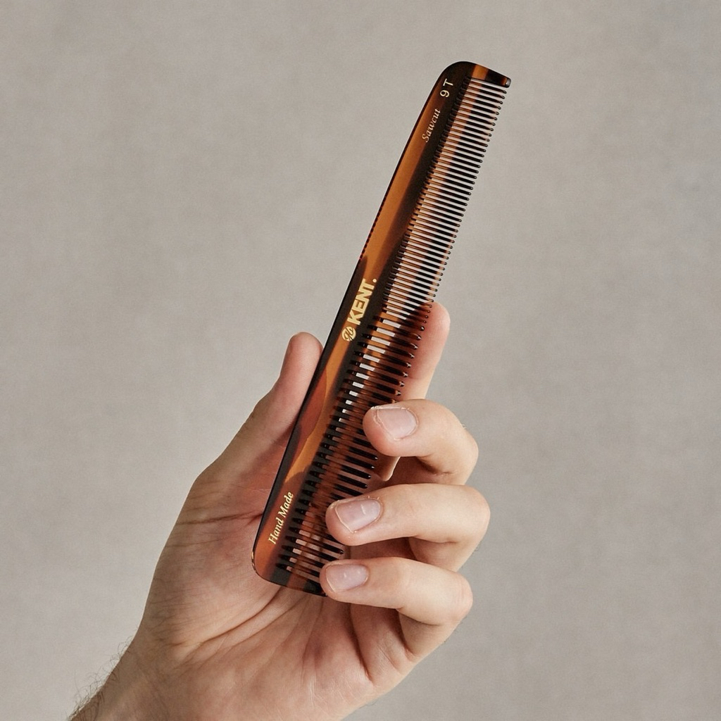 หวี KENT 9T: Kent 9T Handmade 190mm Dressing Table Comb หวีแฮนด์เมด จากอังกฤษ
