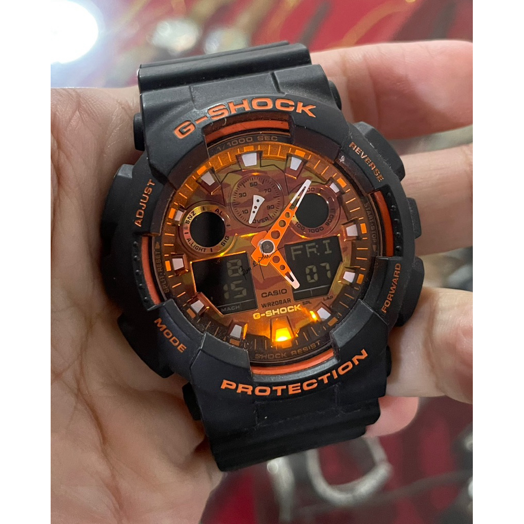 G Shock GA-100BRP ของแท้มือสองสภาพสวย
