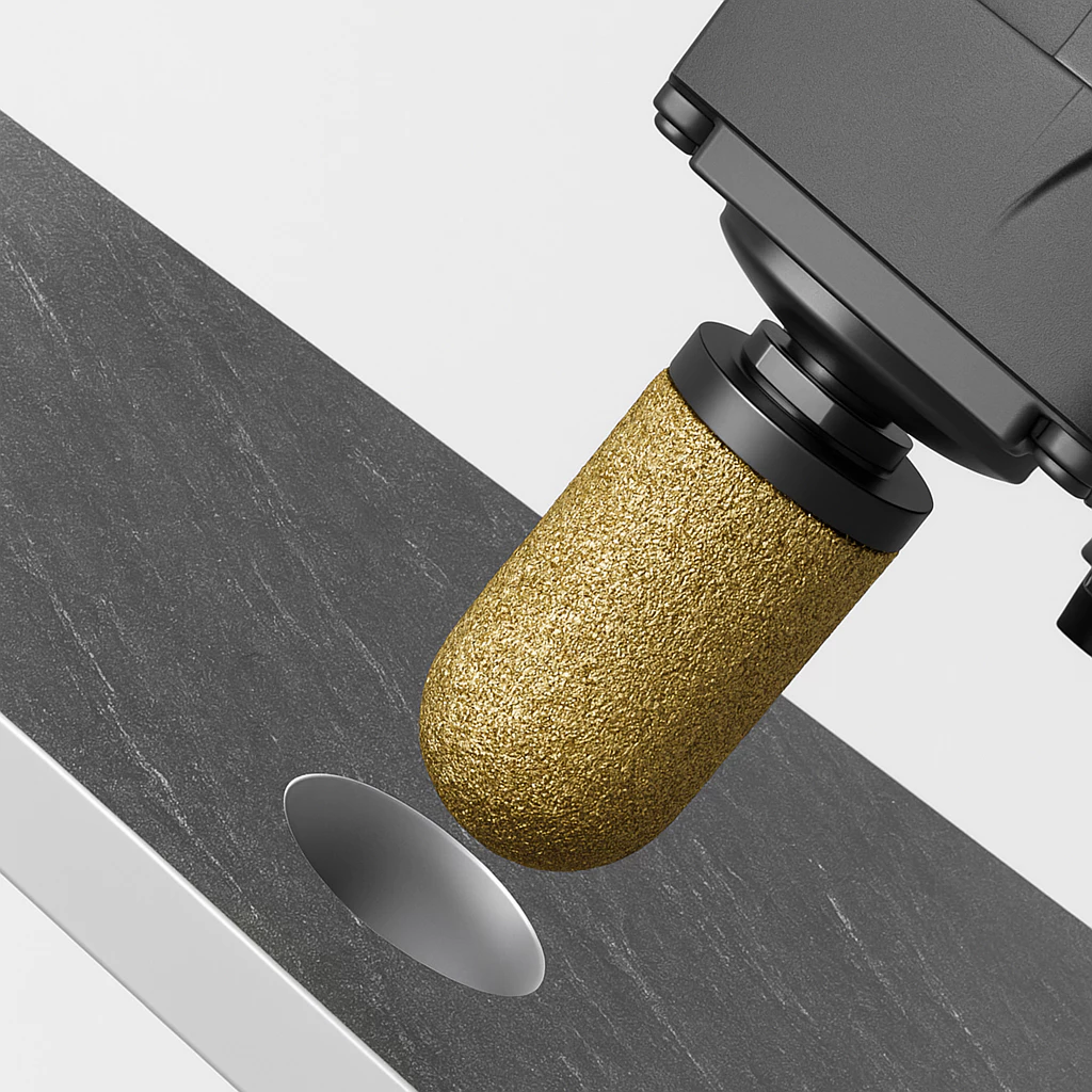 หัวเจียรเพชร ทรงโดม สำหรับเครื่องเจียร ขัดหิน กระจก คอนกรีต Diamond Grinding Bit Dome Head for Angle Grinder