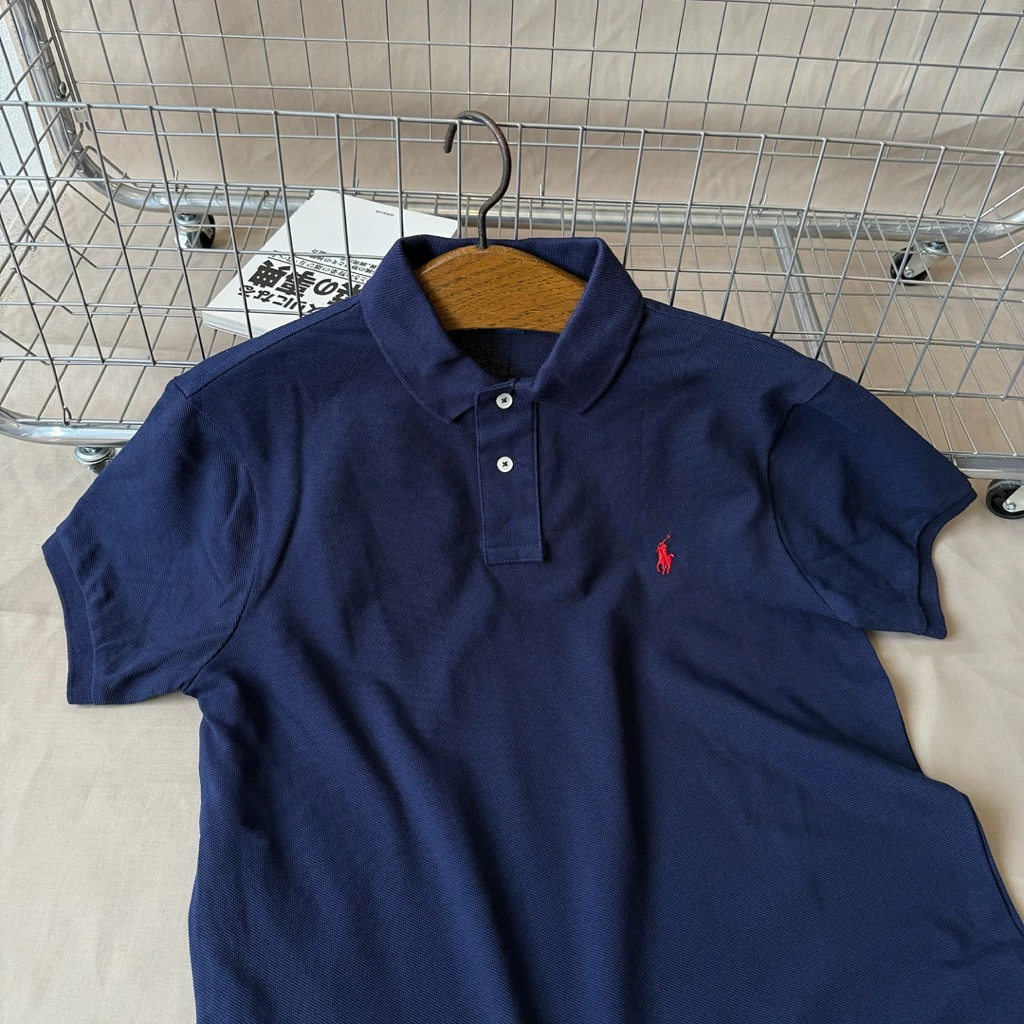 (NAVY) Custom Slim Fit Basic Mesh Shirt 🫒 สีเข้าใหม่ล่าสุด 🙌🏾