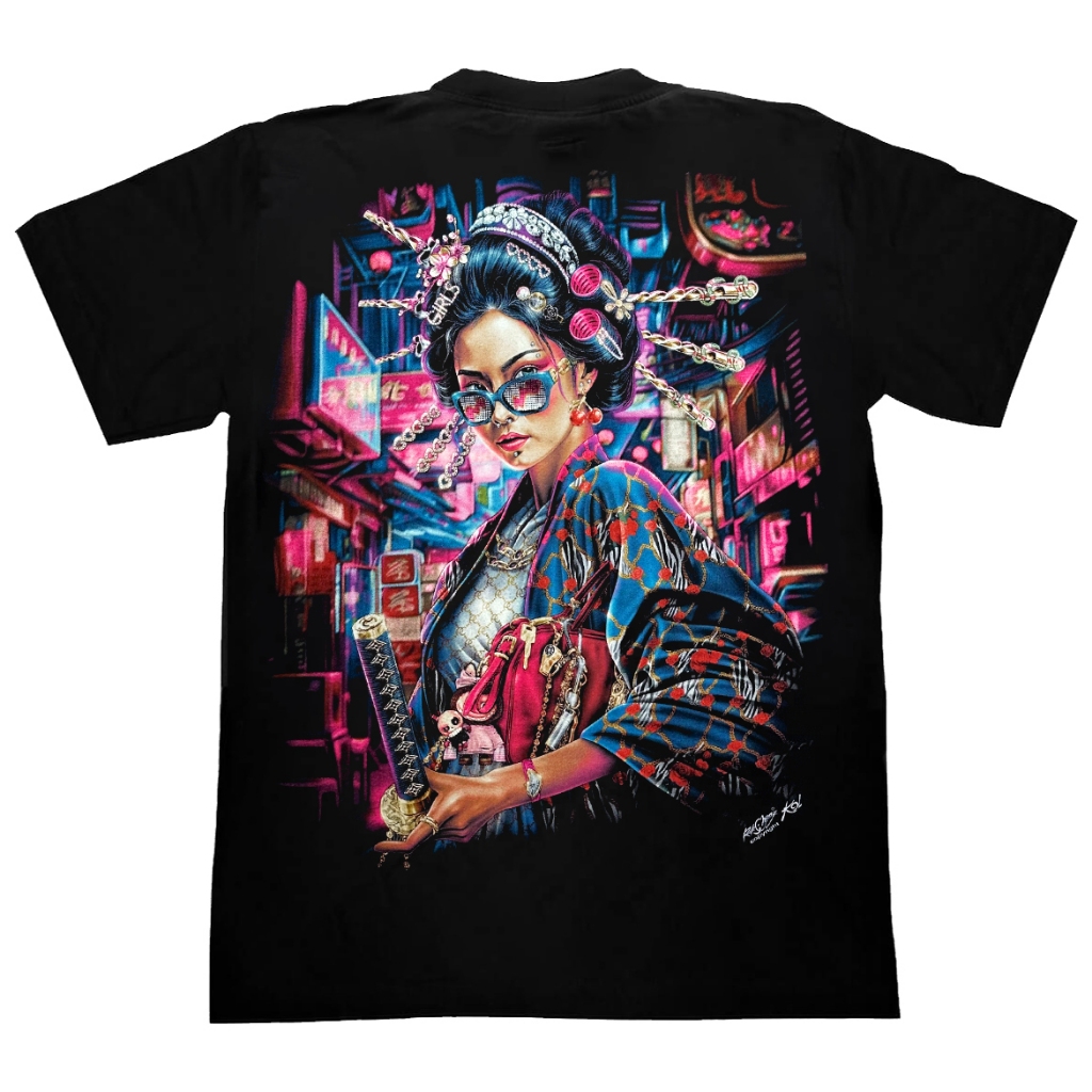 เสื้อยืดสกรีนเรืองแสง ROCK CHANG 4D35