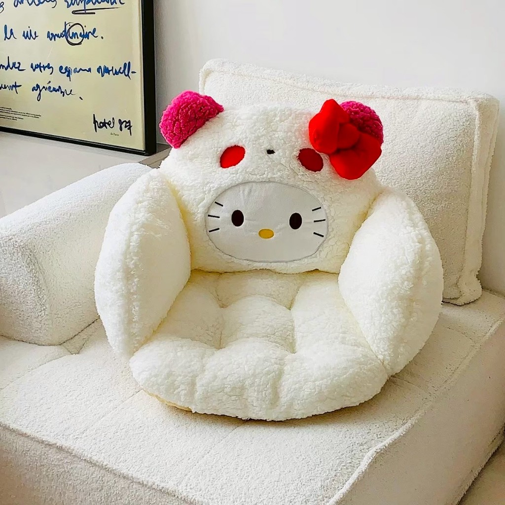 ส่งด่วน🍎 Kitty เบาะรองนั่ง คิตตี้ เบาะนั่งนุ่ม เสริมหนุนหลัง รองหลัง หมอนอิง พิงสบาย 64020