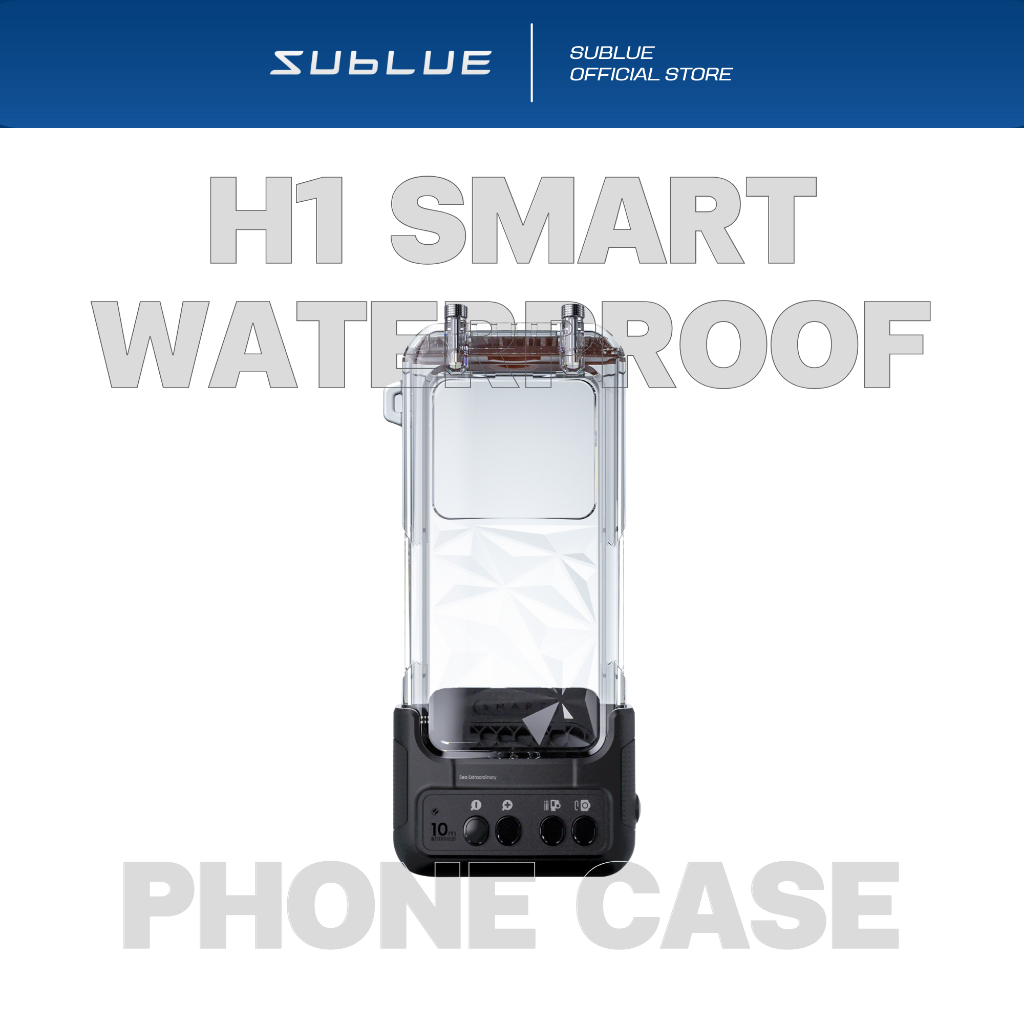 Sublue H1 Smart Waterproof Phone Case เคสดำน้ำอัจฉริยะ เคสกันน้ำ ถ่ายภาพใต้น้ำ สีสวย มี AI