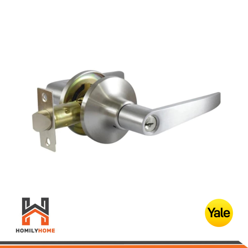 Yale มือจับก้านโยกประตู สแตนเลส ห้องทั่วไป GM3800-7TUS15 ห้องน้ำ GM3800-2TUS15 GM3800 ลูกบิด