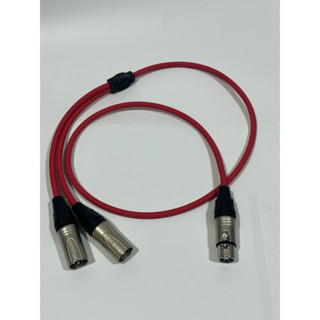 สายyXLRเมีย1-XLRผู้2 วายแบบbalance ทำจากสายชีลสเตอริโอของDyn…