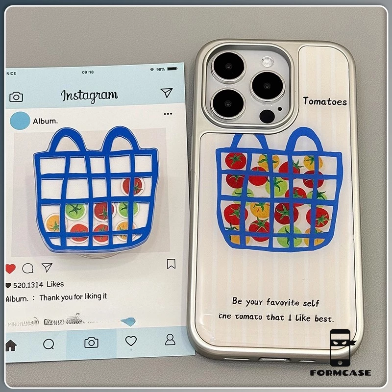 ความรู้สึกขั้นสูง จัดส่งจากประเทศไทย สไตล์อินสตา แมะเขือเทศfor iPhone เคสไอโฟน 13 12 11 PRO MAX 16 15 14 X XS MAX XR 7/8