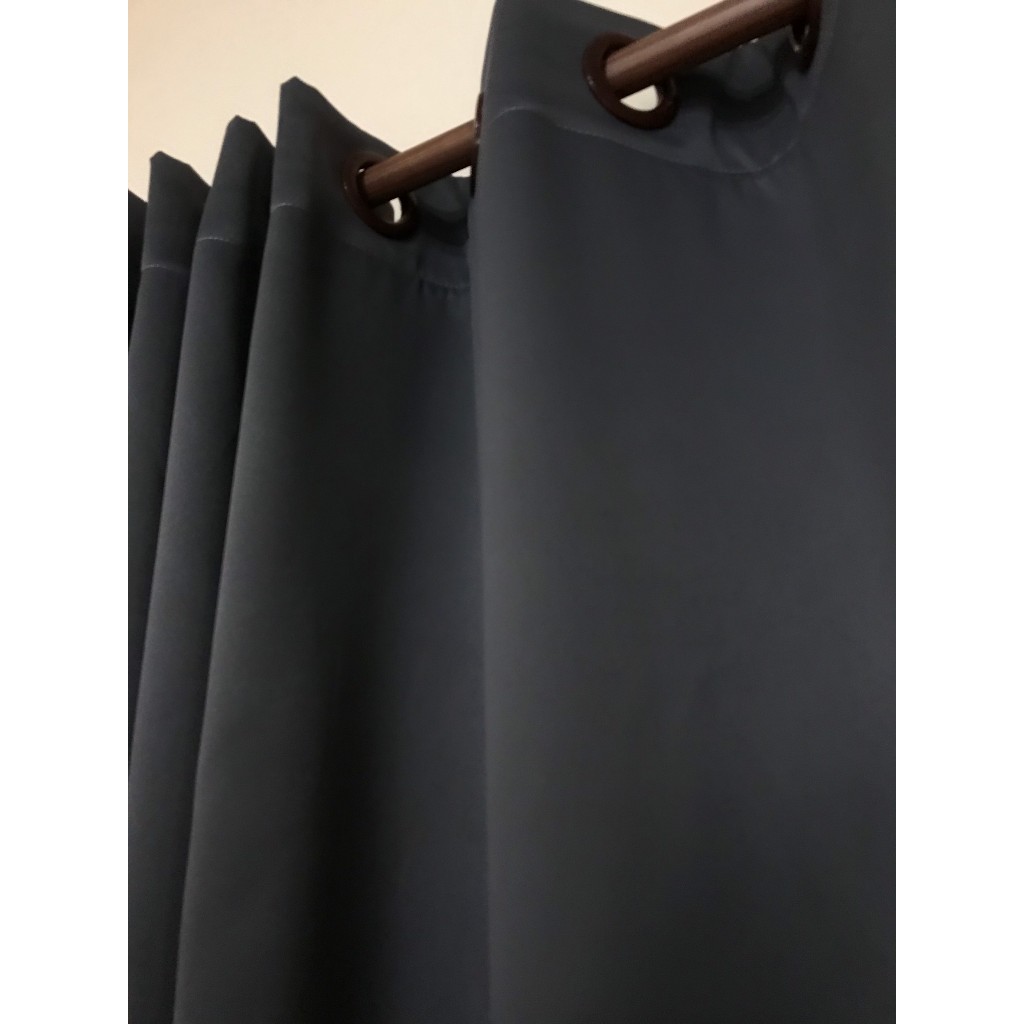 แนะนำ ผ้าม่าน ผ้าม่าน สีเทาเข้ม ม่านกันแสง กันuv ม่านตาไก่ ผ้าม่านกั้นห้อง  ตัดใหม่เตรียมจัดส่งนานกว่าปกติ ราคาพิเศษ มีเก็บเงินปลายทาง