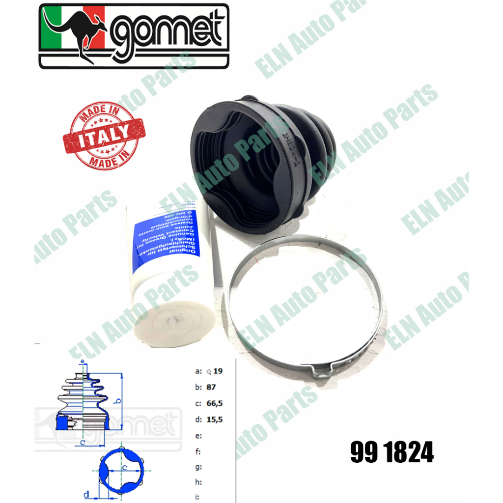 ยางกันฝุ่นเพลาใน/ยางหุ้มเพลาใน ฟอร์ด FORD Focus II,เบนซินเท่านั้น III 1.8, 2.0 ปี 2008