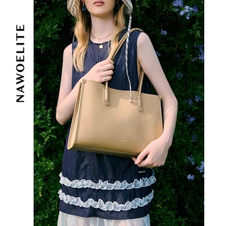 NAWOELITE Tote bag กระเป๋าสะพายไหล่ กระเป๋าถือใบใหญ่ กระเป๋าสะพายไหล่ยอดฮิต กระเป๋าแฟชั่น ใส่แท็บเล็ตได้