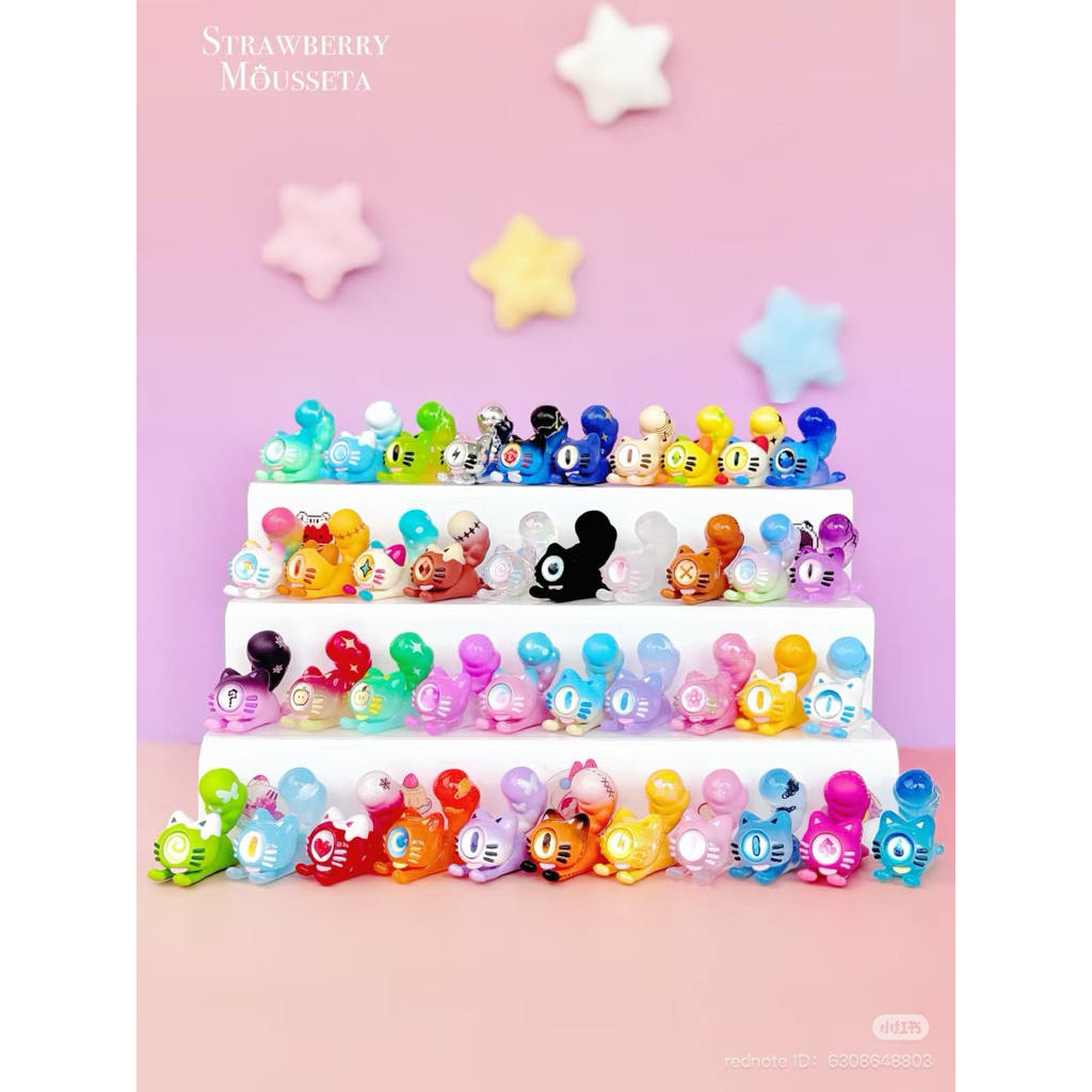 ❌หมด❌[ได้ 2 ตัว](ย129) โมเดล มินิ : DOWNY Meow 😸 Prank Park Series Blind Bags