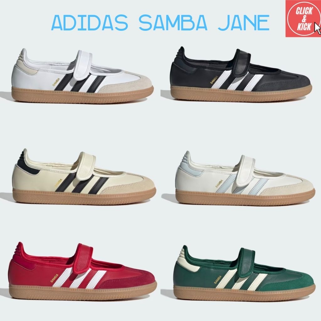 (พร้อมส่ง ของแท้100%) Adidas Samba Jane Cloud White, Cream White Gum, Halo Blue