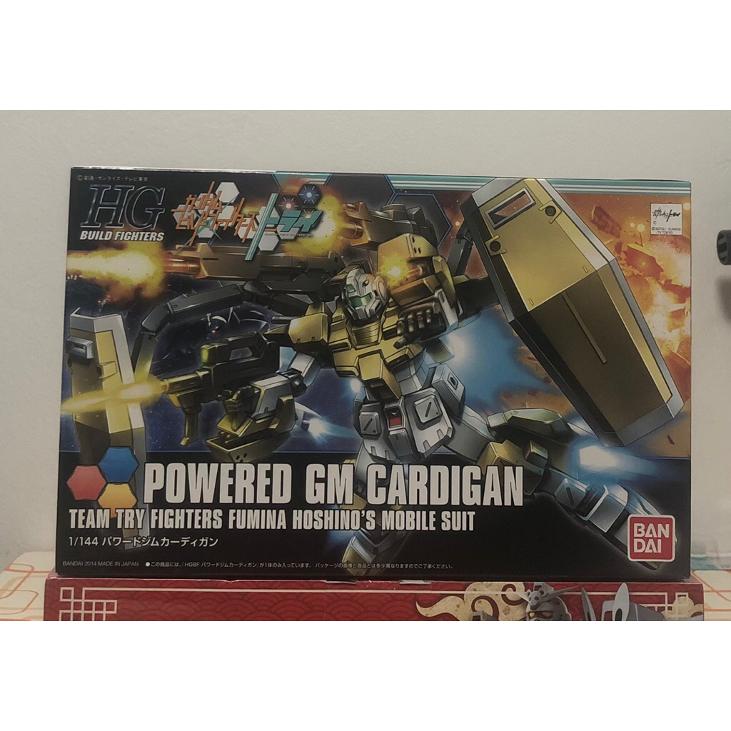 BANDAI HGBF POWERED GM CARDIGAN สภาพกล่อง85% ของใหม่มือ1 พร่อมส่ง