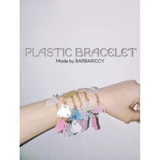 (พรี)PLASTIC BRACELET♻️สร้อยข้อมือพลาสติกแฮนด์เมด♻️