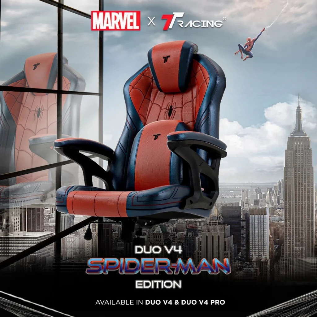 TTRacing Duo V4 Gaming Chair Spider-Man Edition เก้าอี้สำนักงาน เก้าอี้เกมมิ่ง - รับประกัน 2 ปี