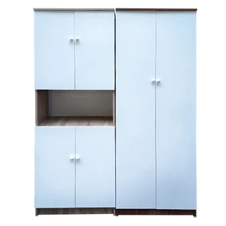 BKK Furniture ชั้นวางของ 5 ชั้นมีประตู สูง180 รุ่น EASY62