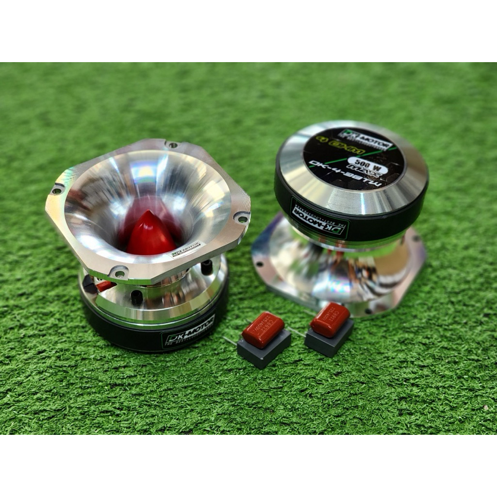 ลำโพงแหลม (DK-4-38TW เฟสปลั๊กแดง) dk motor แท้ เสียงแหลม แหลมรถยนต์ ทวิตเตอร์ 4“-4.5” เสียงดีมาก รุ่