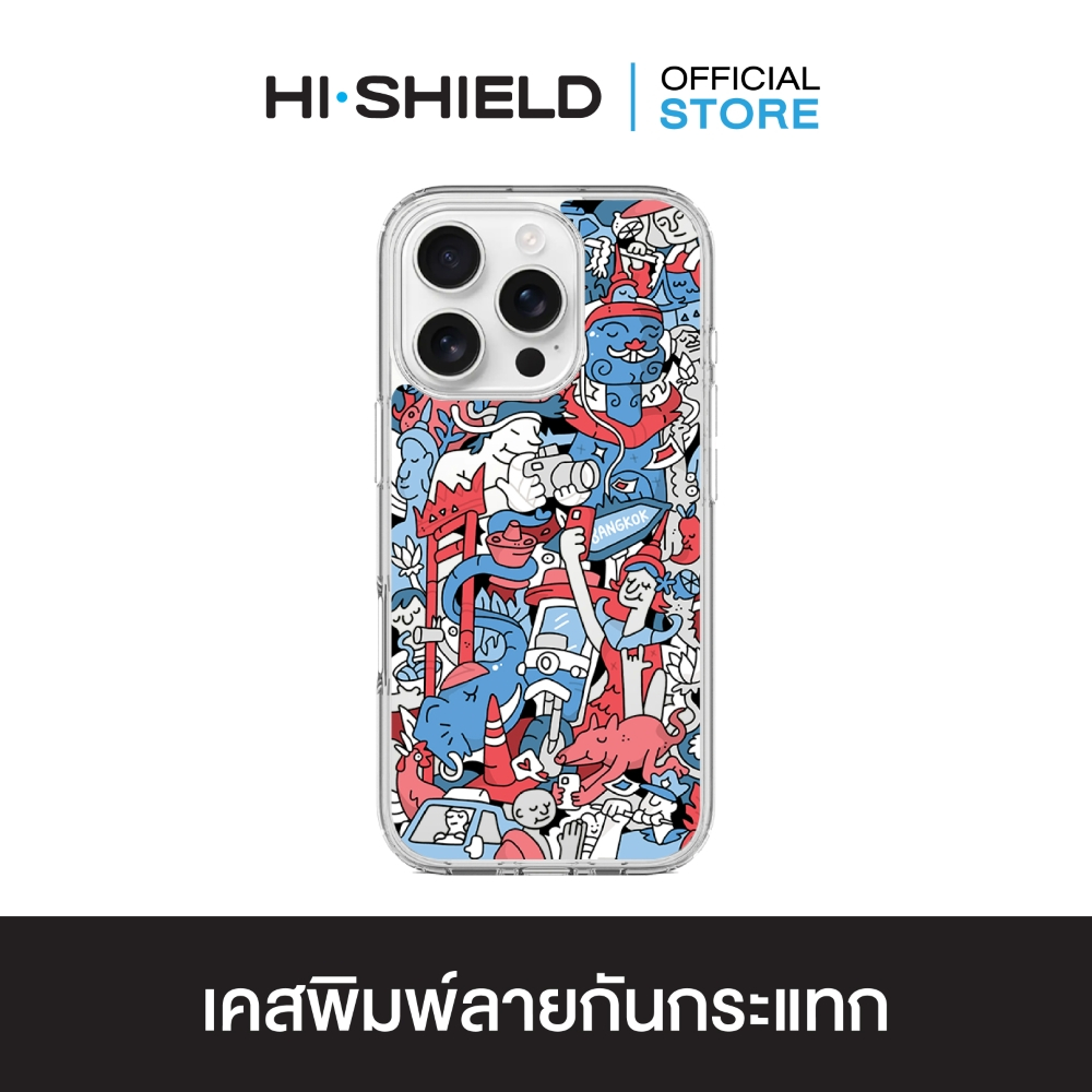 HI-SHIELD เคสใสกันกระแทก iPhone รุ่น Game1 [เคส iPhone17,iPhone16,iPhone15,iPhone14,iPhone13,iPhone12]
