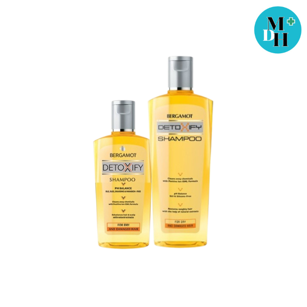 Bergamot Detoxify Shampoo เหลือง แชมพูเบอกาม็อท สำหรับผมแห้งเสีย ผมทำสี 55ml 12358  / 200 ml 13434