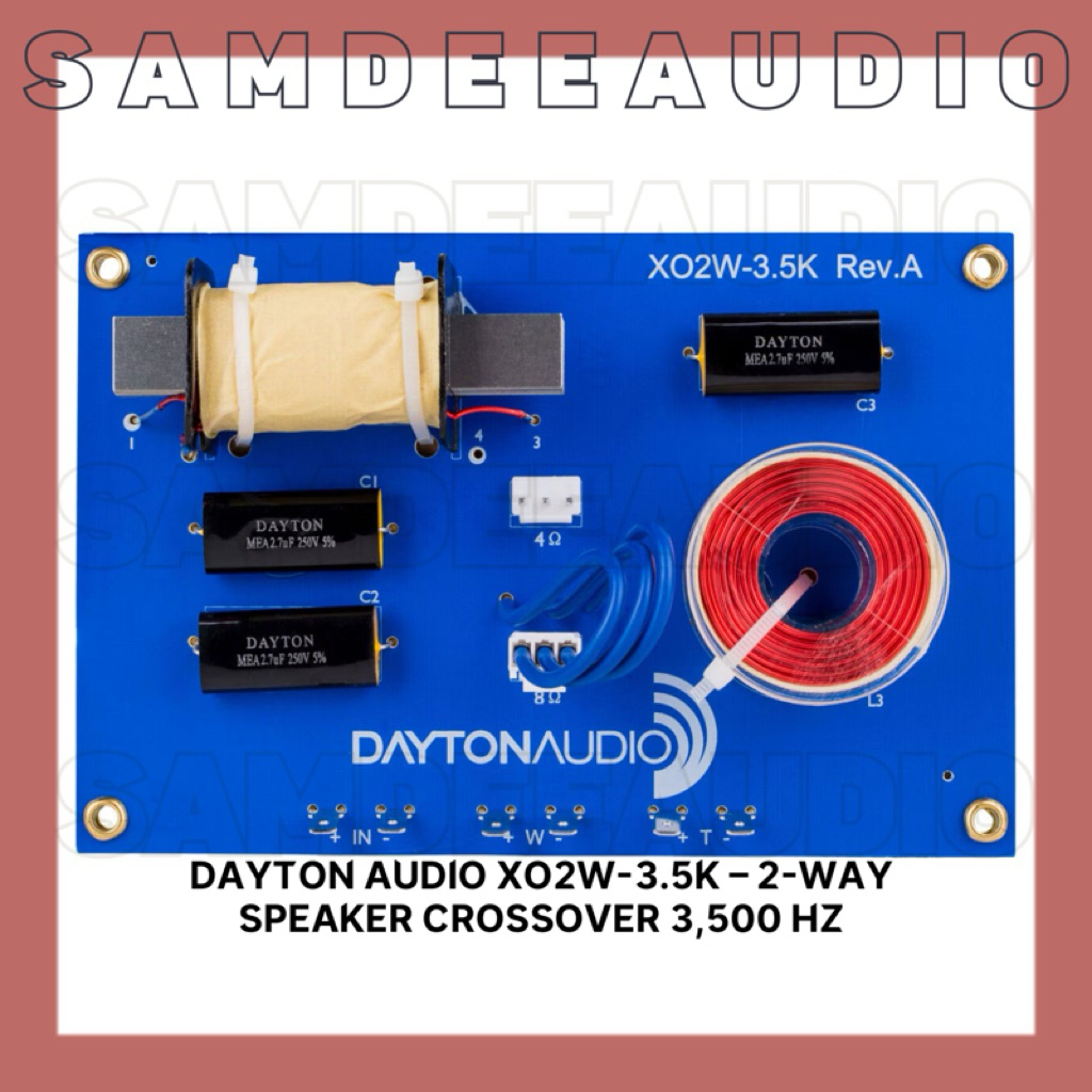 [DaytonAudio] XO2W-3.5K 2-Way Crossover 3,500 Hz(ราคาต่อ1ชุด
