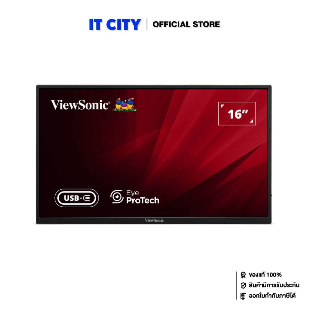 VIEWSONIC Portable Monitor VA1650 -16”/IPS/FHD/60Hz/USB-C/Speaker/3Y*3 MNL-002353