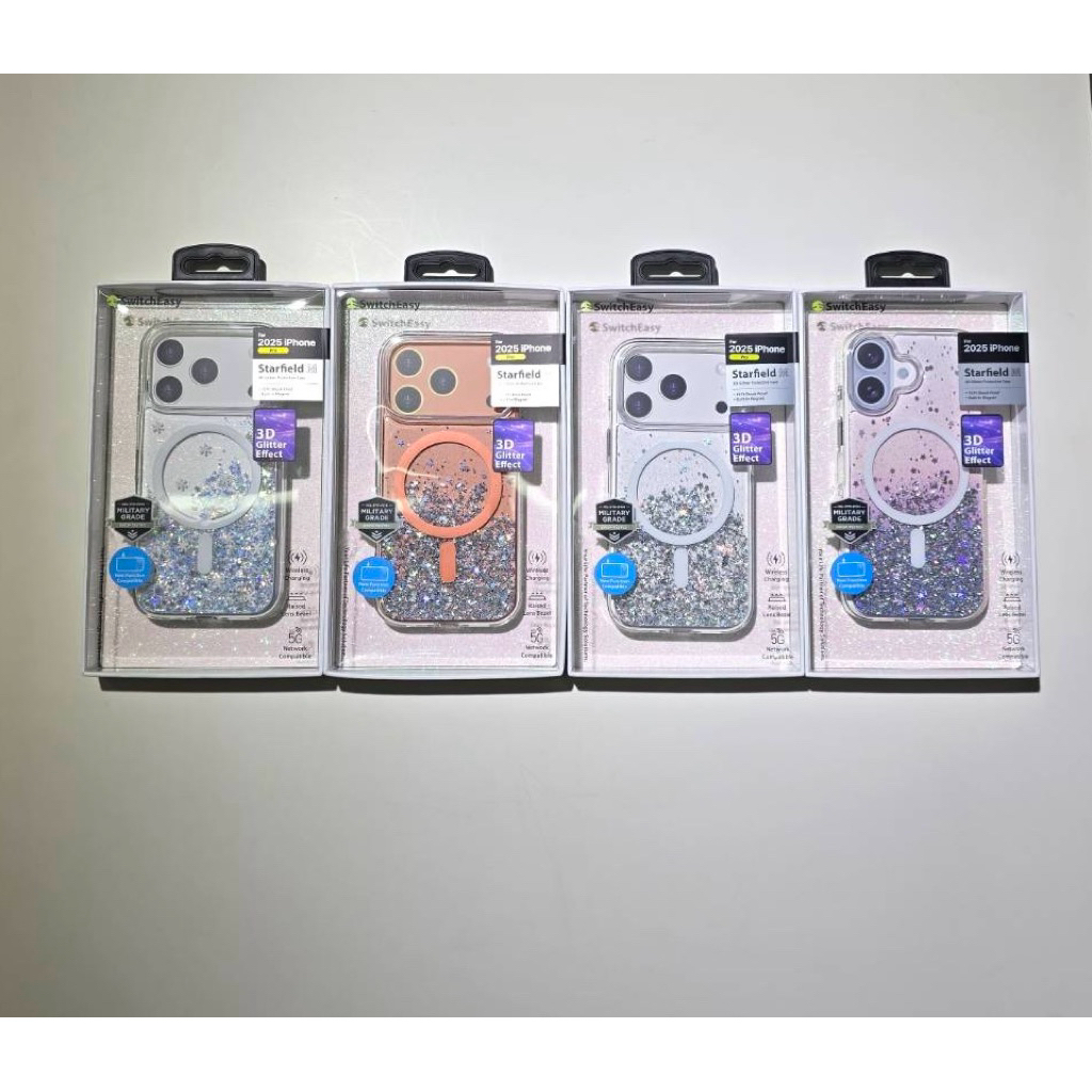 “พร้อมส่ง“เคสSwitch Easy กากเพชร แม่เหล็ก i17/17Pro/17Promax