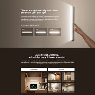 โคมไฟ Xiaomi Magnetic Reading Light Bar โคมไฟอ่านหนังสือ | ป้องกันแสงสีฟ้า RG0 | ปรับมุมแสงได้ | ฐานแม่เหล็ก