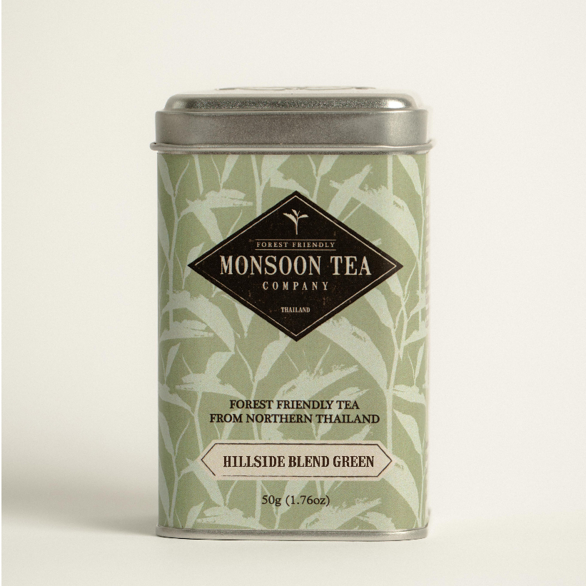 Hillside Blend Green Tea ชาเขียวคุณภาพผสานกับกลิ่นสมุนไพร ดอกไม้ที่ให้รสชาติหอมละมุนและสดชื่น