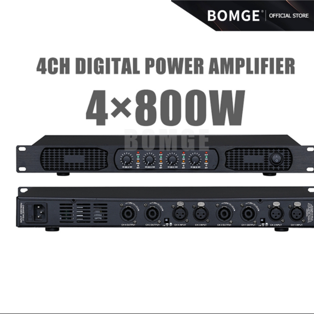 BOMGE DA4400 เครื่องขยายเสียง เพาเวอร์แอมป์ พลังงาน เครื่องขยายเสียง ดิจิตอล พลังงาน เพาเวอร์แอมป์ดิ