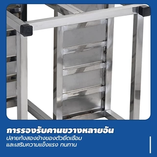 บันไดขึ้นเตียง สแตนเลส 1/2ชั้น บันไดอเนกประสงค์ อเหล็กหนาขึ้น ทนต่อแรงดัน ป้องกันการลื่น สามารถใช้ร่วมกับเตียงตรวจได้