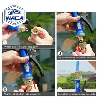WACA ข้อต่อทองเหลือง ขนาด 1/2"(4หุน) 5/8"(5หุน) 3/4"(6หุน) อุปกรณ์ข้อต่อยาง ข้อต่อก๊อกน้ำ ข้อต่อสายยาง