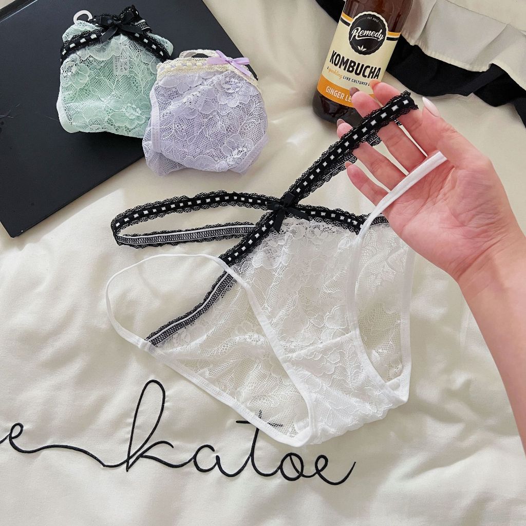 💗SexyC2💗 [ส่งภายใน1-2วัน] ชุดชั้นในลูกไม้ กางเกงในลูกไม้ กางเกงในผู้หญิง มี5สี - รูปที่ 3