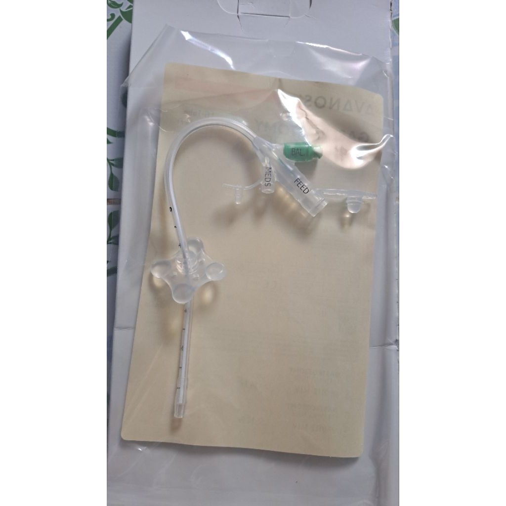 สายให้อาหารหน้าท้องเบอร์ 14  Gastrostomy Silicone Tube (PEG Tube) Avanos