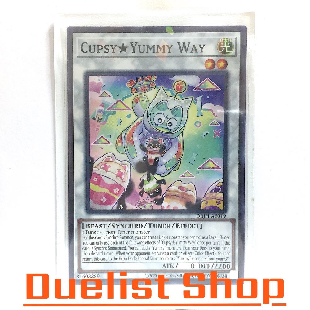 Cupsy★Yummy Way (P) Monster Light Level2 [Beast/Synchro/Tuner/Effect] ชุด DBJH-AE019 การ์ดยูกิโอ (Yu