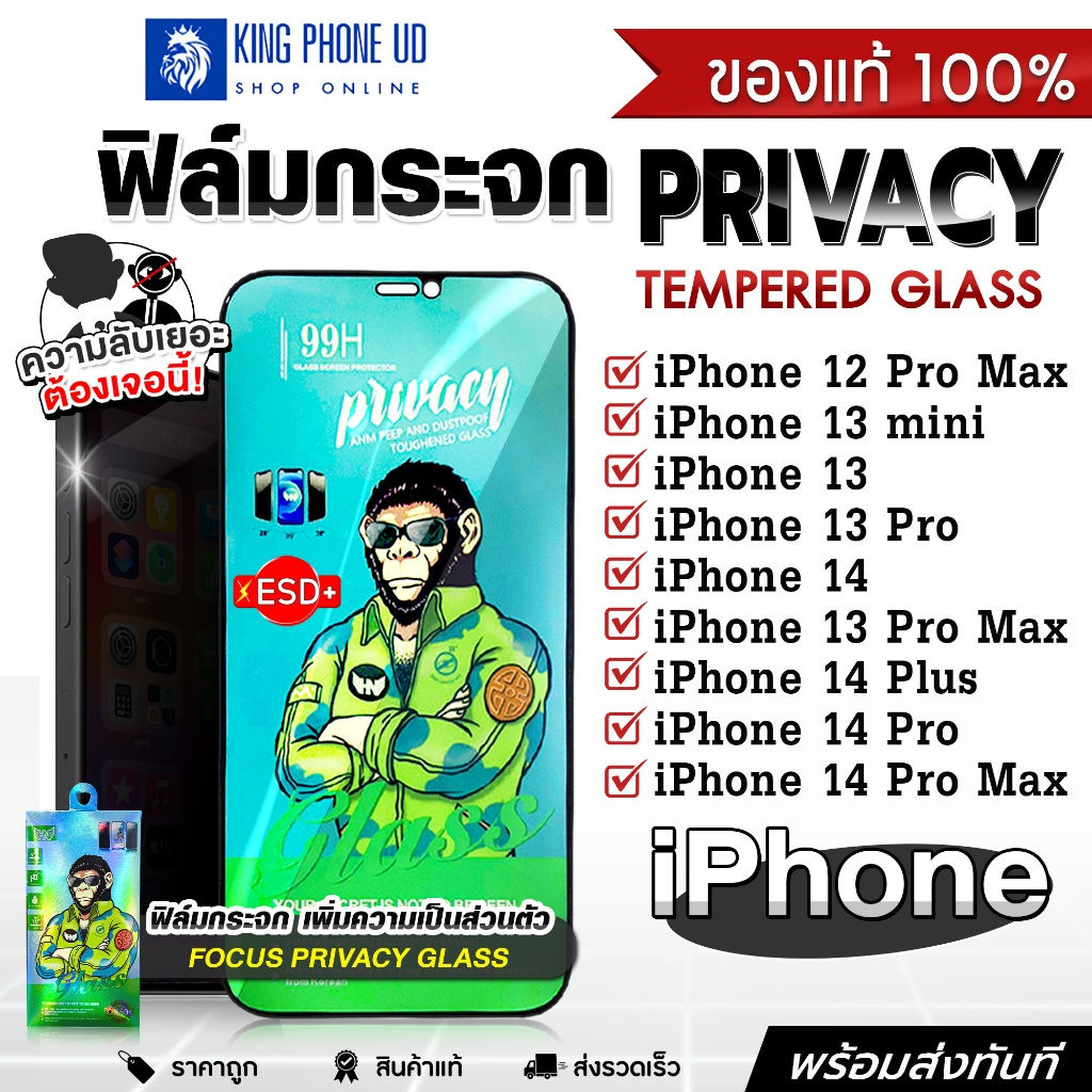 ฟิล์มกันมอง iPhone 12 Pro Max / 13 mini / 13 / 13 Pro / 14 / 13 Pro Max / 14 Plus / 14 Pro / 14 Pro 