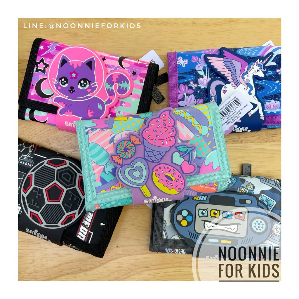 💕กระเป๋าสตางค์Smiggle Character Wallet พับ 3 ตอน💕หลากดีไซน์ แท้จากออสเตรเลีย ***มีบริการเก็บเงินปลายทางค่ะ😊