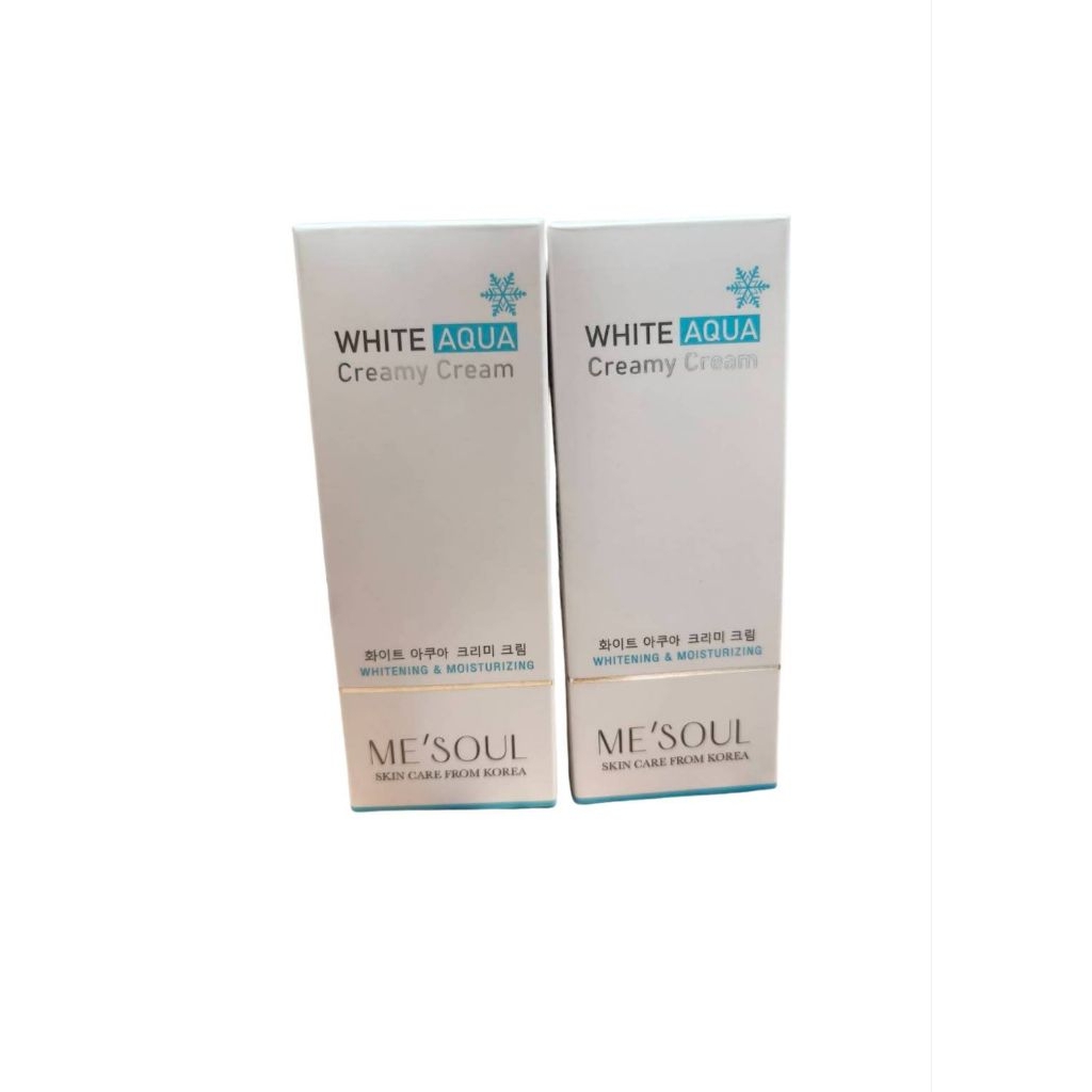 มีโซล ไวท์ อควา ครีมมี่ ครีม ME'SOUL Skin care from KoreaWhite AQUA Creamy Cream ผลิตภัณฑ์บำรุงผิวหน้าชนิดครีม