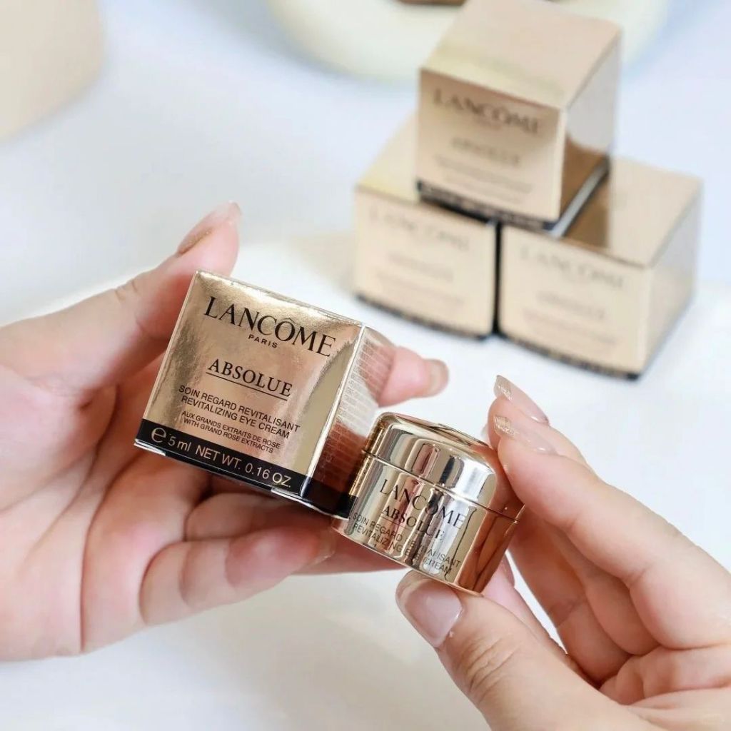 LANCOME ABSOLUE THE Eye Cream 5ml ลังโคม ครีมบำรุงรอบดวงตา ขนาดเดินทาง ลดความหมองคล้ำรอบดวงตา ลดริ้ว