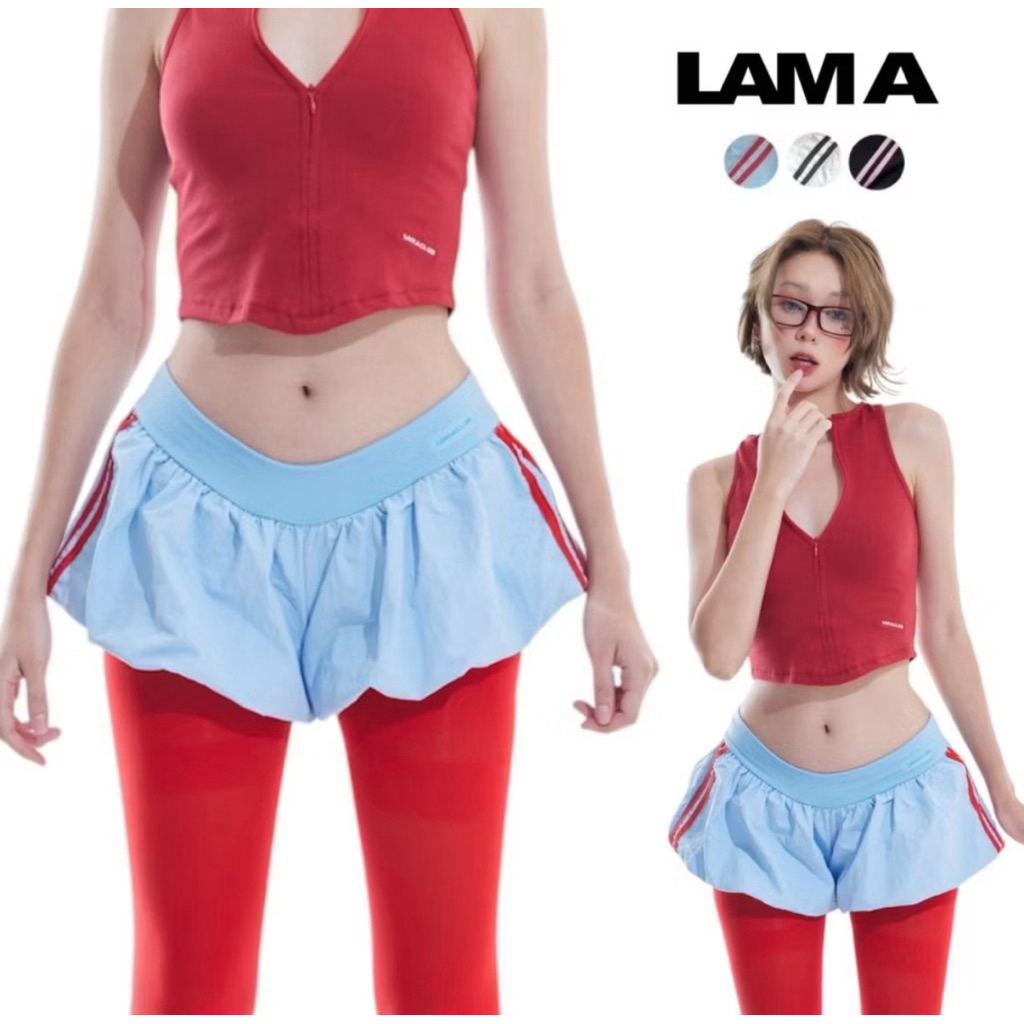 พร้อมส่ง กางเกงlama Chicky shorts กางเกงขาสั้น ขาบอลลูน น่ารัก