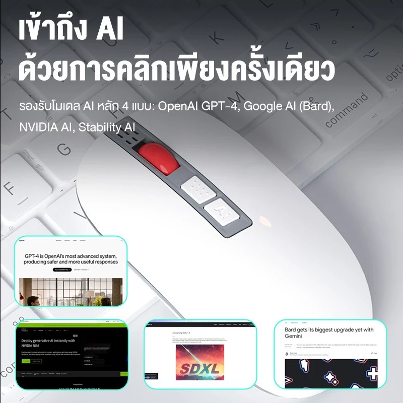 OLYPS Mouse Wireless เมาส์สมาร์ทแปลภาษาด้วยเสียง thumbnail 3