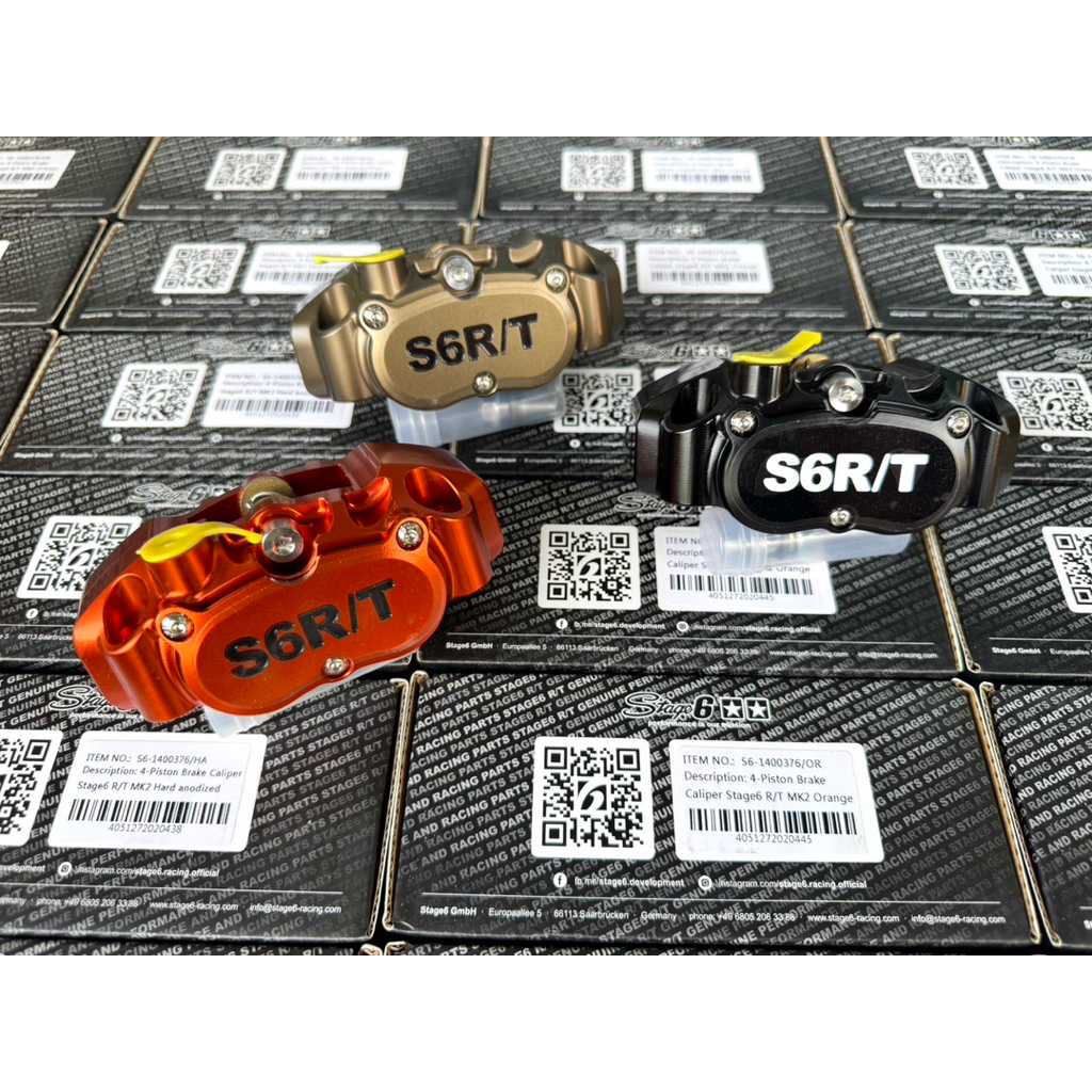 ปั้มดิสหน้า ปั้มเบรค Stage6 4พอร์ท แท้ 🇩🇪