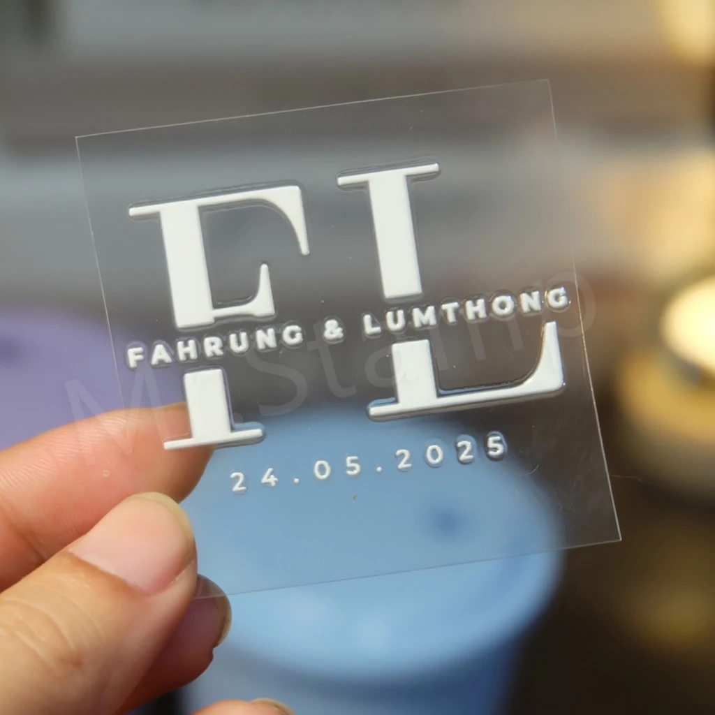 สติ๊กเกอร์พรีเมี่ยม (4 ซม.) UV DTF ไร้พื้น logo ติดของชำร่วย ของที่ระลึก ของขวัญ thumbnail 7